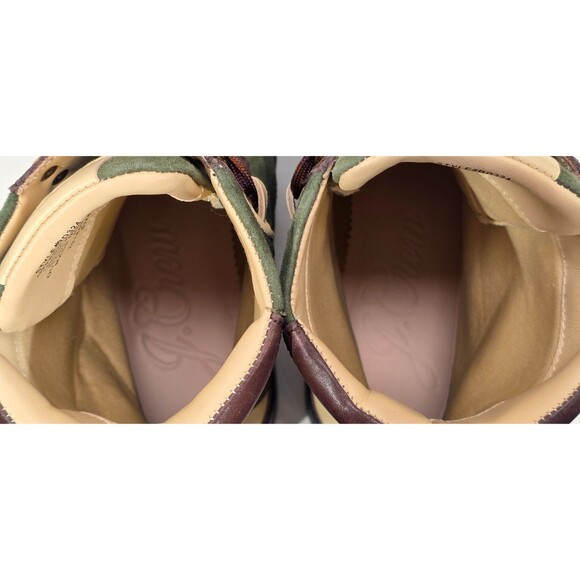 J. CREW Suede Elsa Boots Chunky Lug Sole Lace-Up Huntington Green EUC Womens 6 - Picture 8 of 12